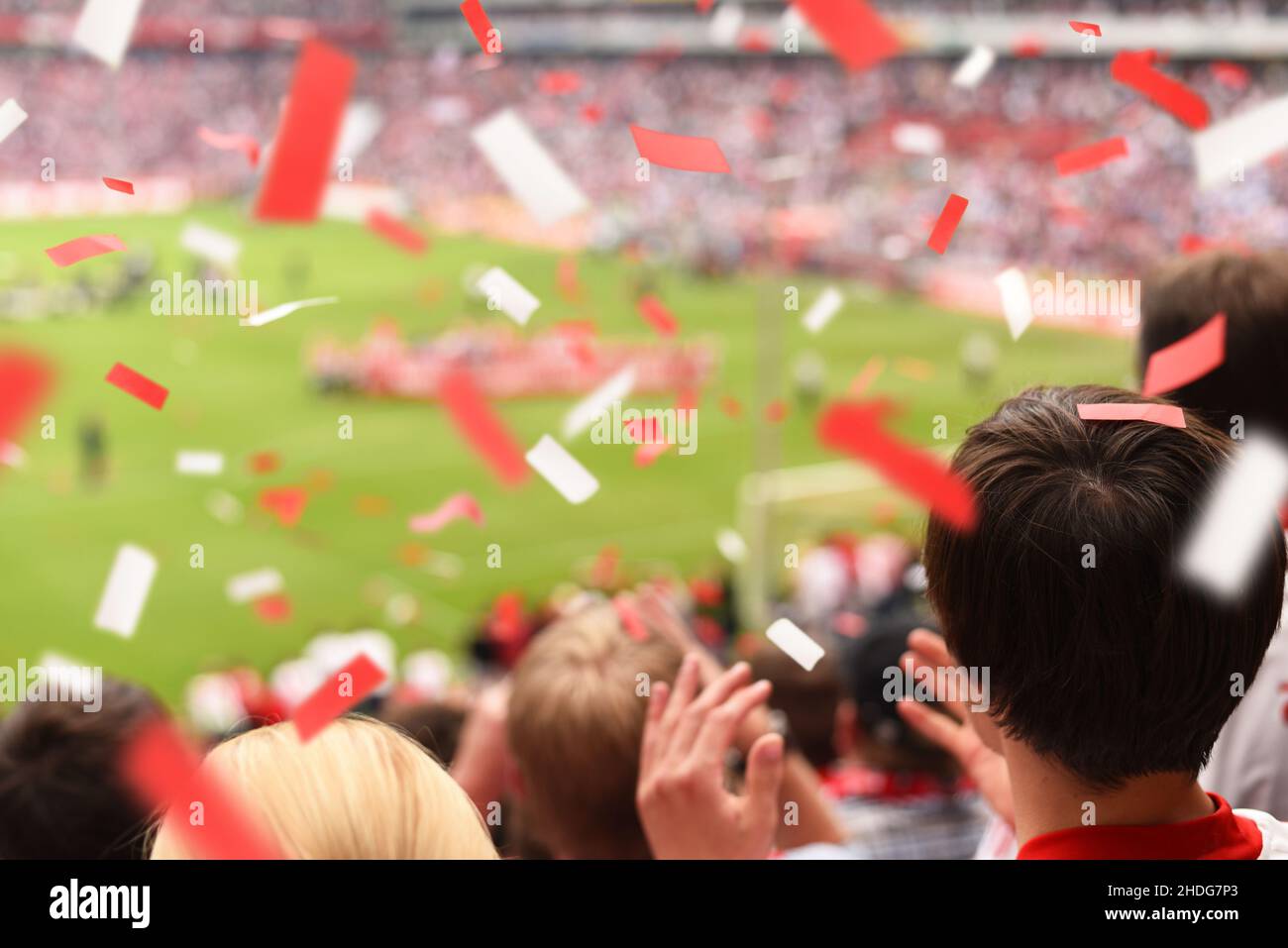 victory, soccer, confetti, victories, soccers, confettis Stock Photo