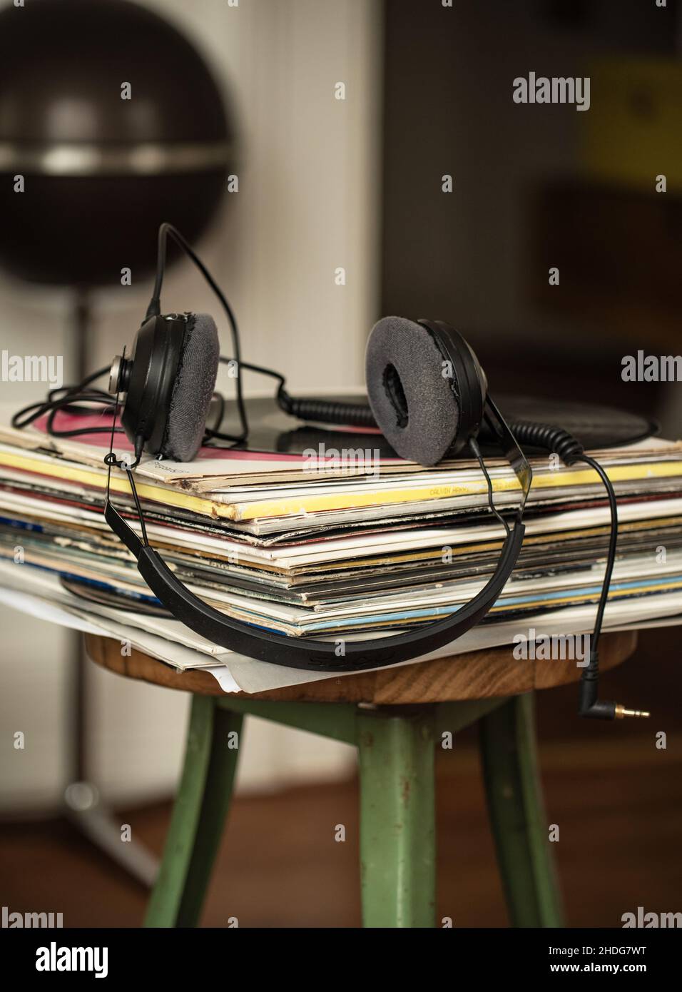 headphones, disc record, earphone, earphones, headphone, disc records