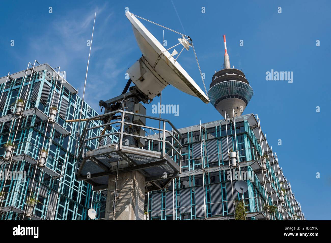 antenna, düsseldorf, antennas, dusseldorfs Stock Photo