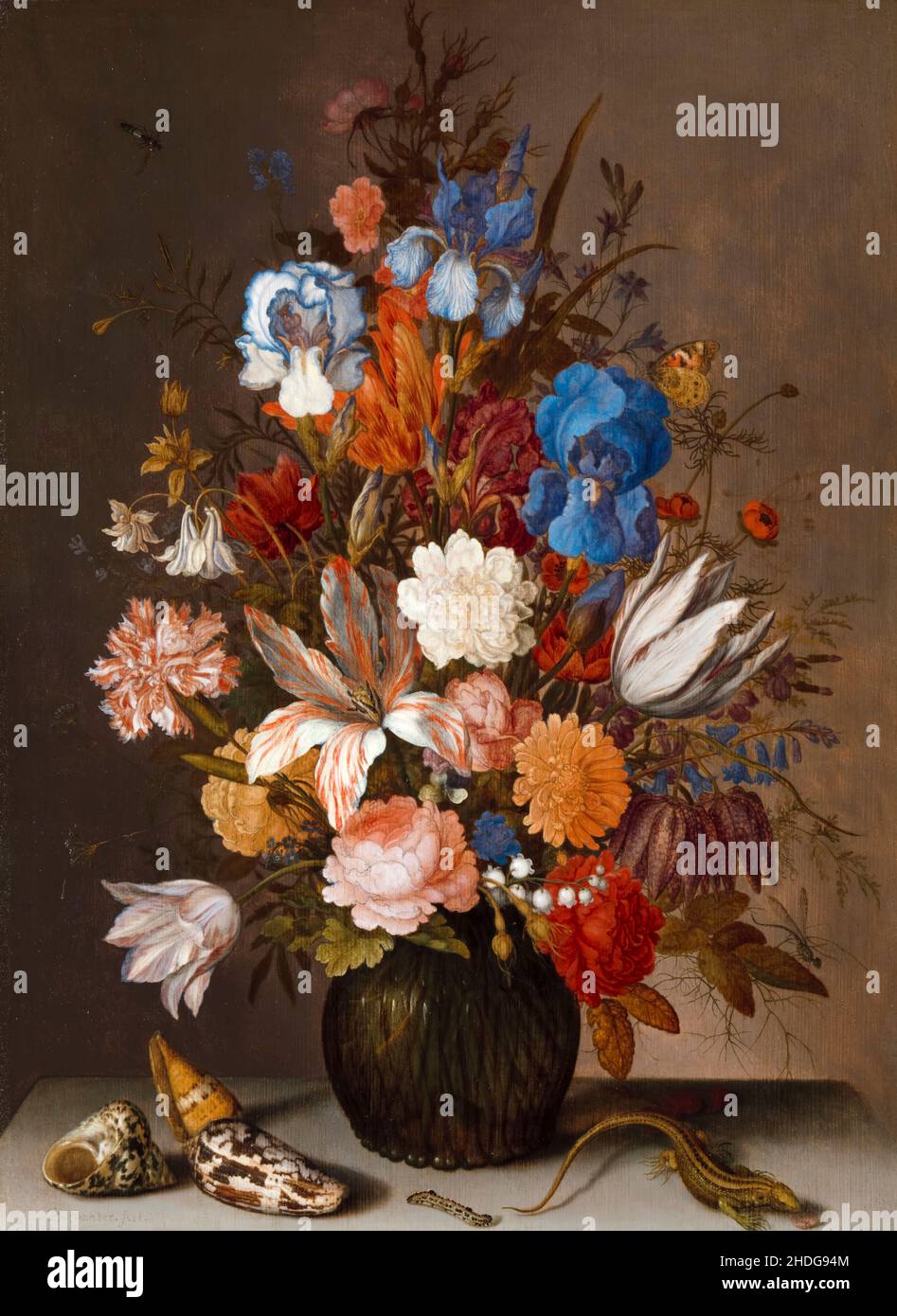 Balthasar van der Ast, Still life with flowers, painting, 1625-1630 Stock Photo