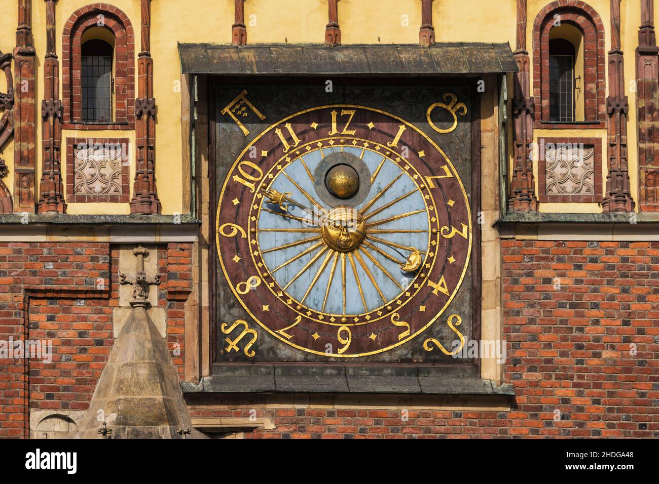 astronomical clock, astronomical clocks Stock Photo Alamy