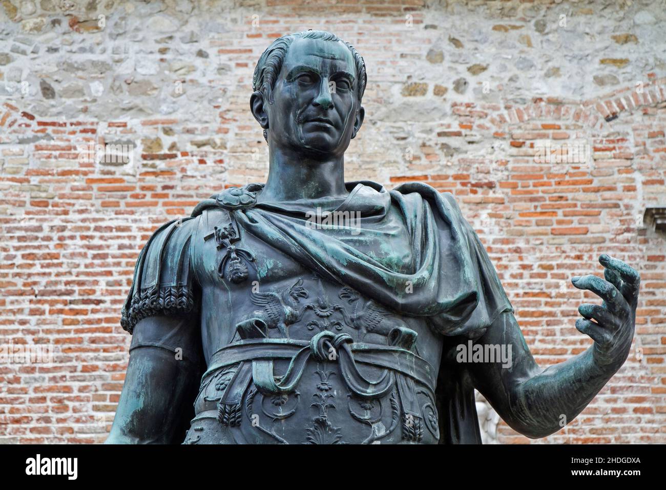 statue, julius caesar, cividale del friuli, statues Stock Photo