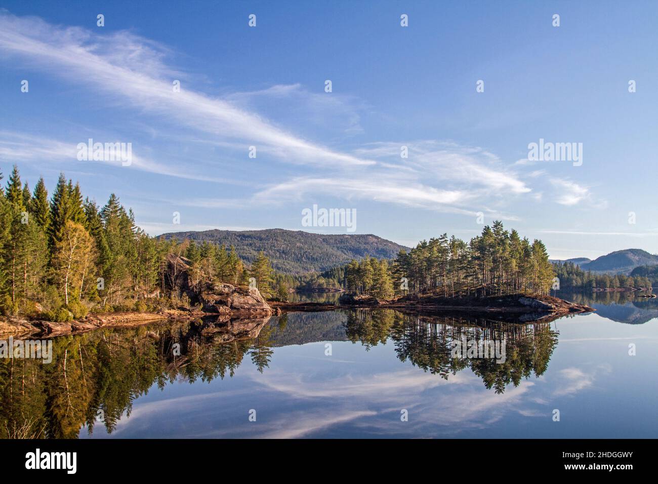 mountain lake, Telemark, mountain lakes Stock Photo Alamy