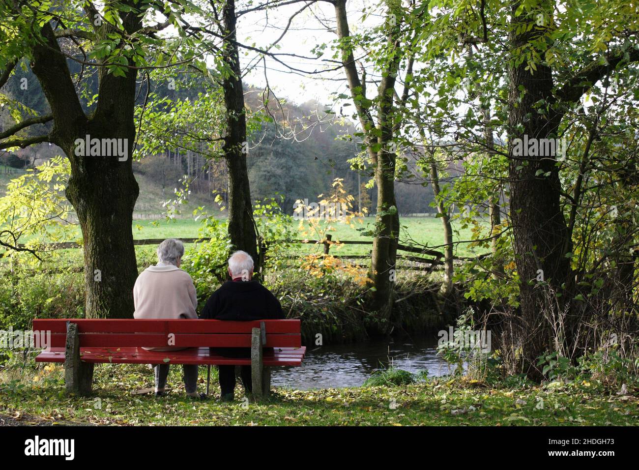 Rear view elderly female hi-res stock photography and images - Alamy