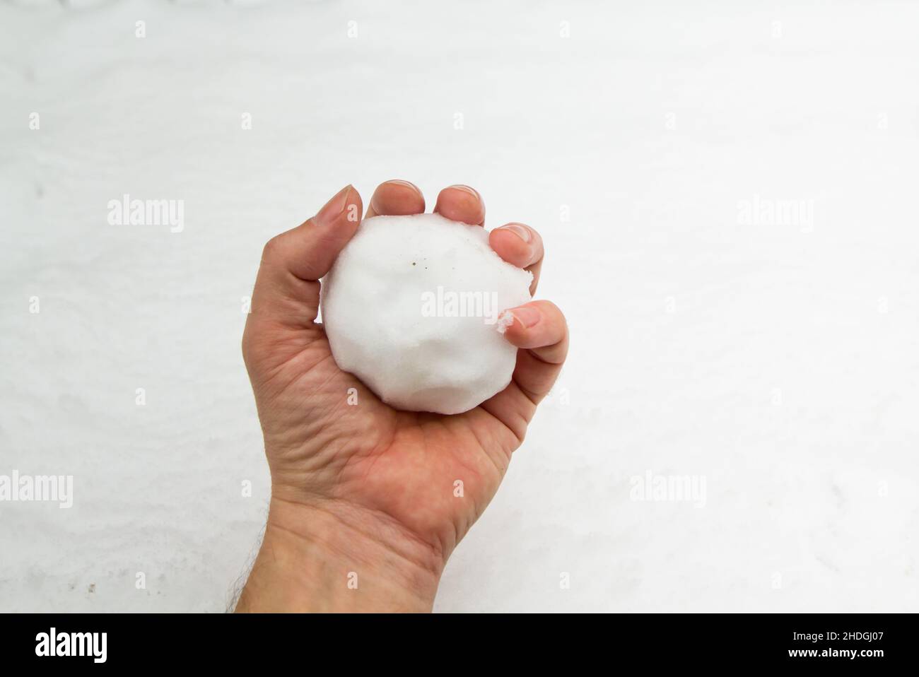 hand, snowball, hands, snowballs Stock Photo