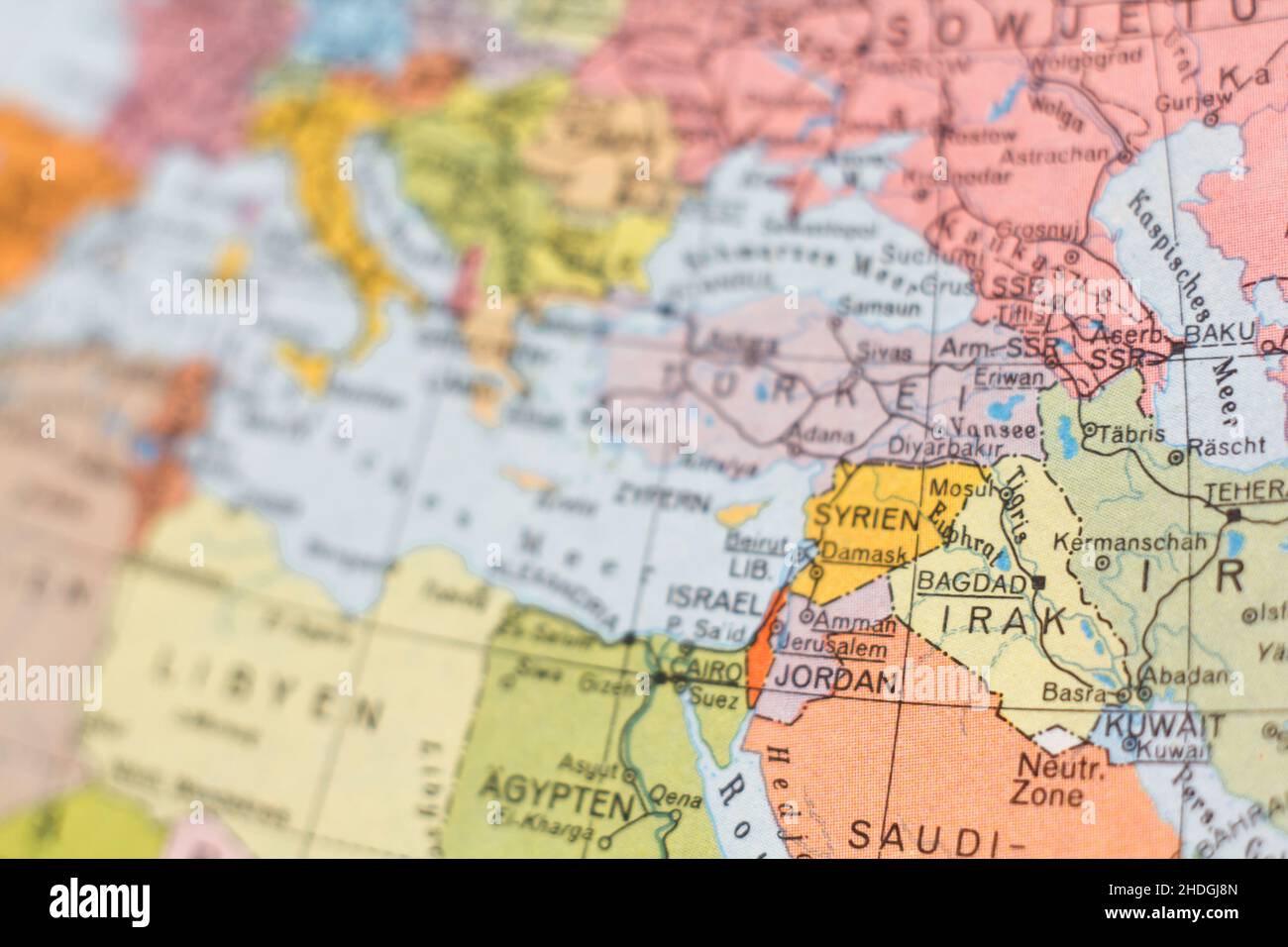 middle east, globe, middle easts Stock Photo