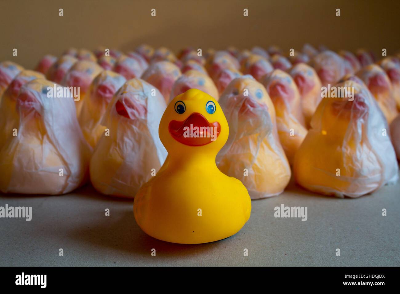 rubber duck, mass production, rubber ducks, mass productions Stock