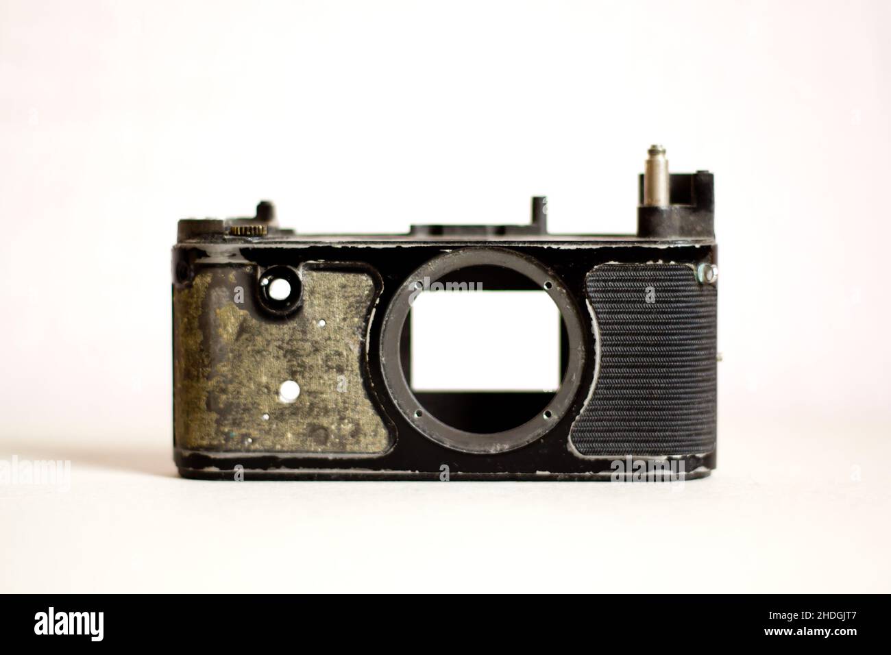 camera housing, defect, defects Stock Photo