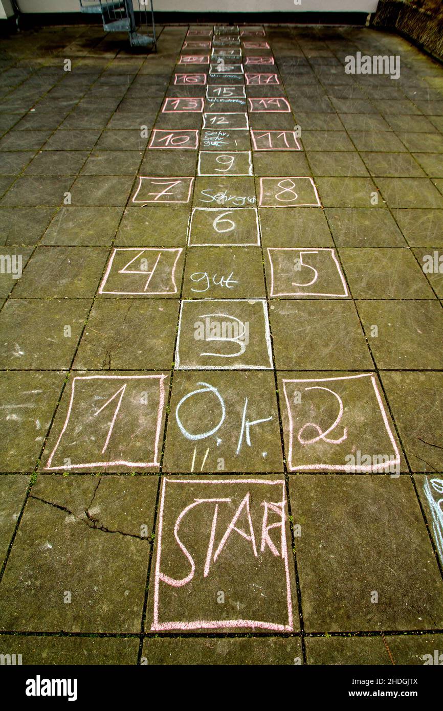 urban, childhood, playing field, hopscotch, urbans, childhoods