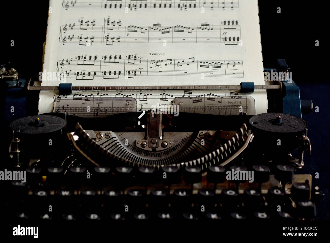 typewriter, sheet music, score, compose, typewriters, sheet musics