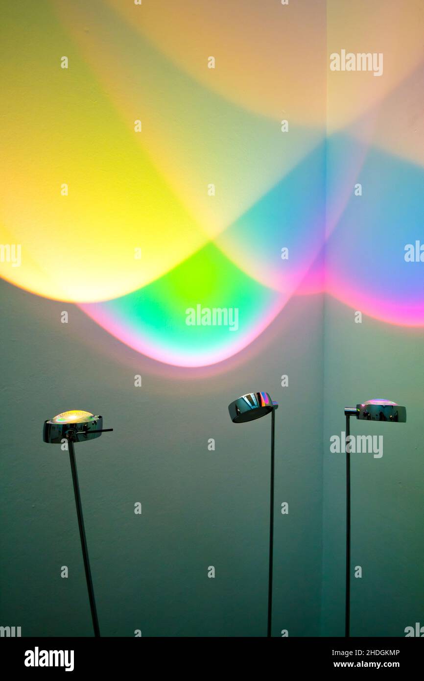 lights, multi colored, light, multi coloreds Stock Photo