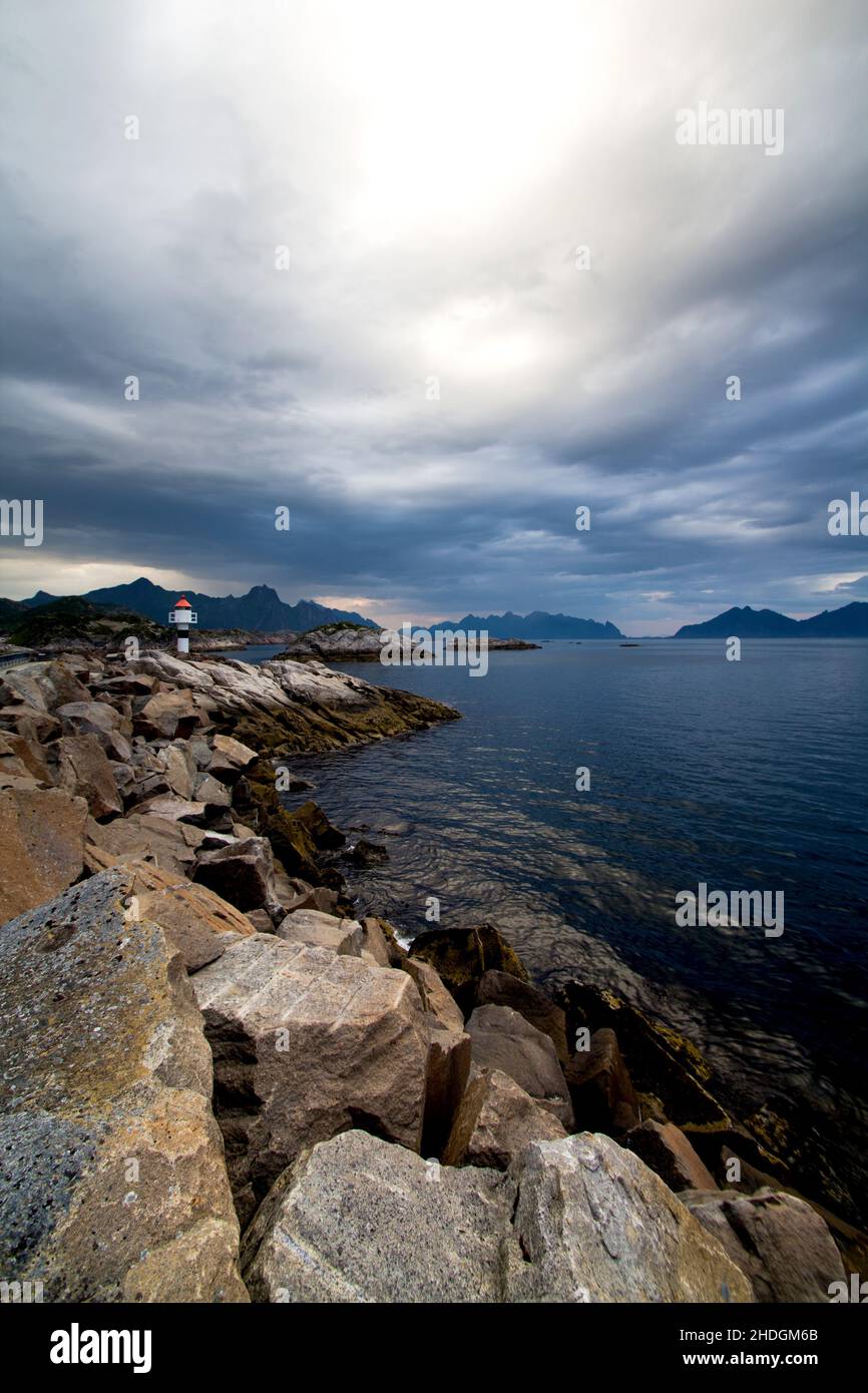 lighthouse, lofoten, lighthouses, lofotens Stock Photo