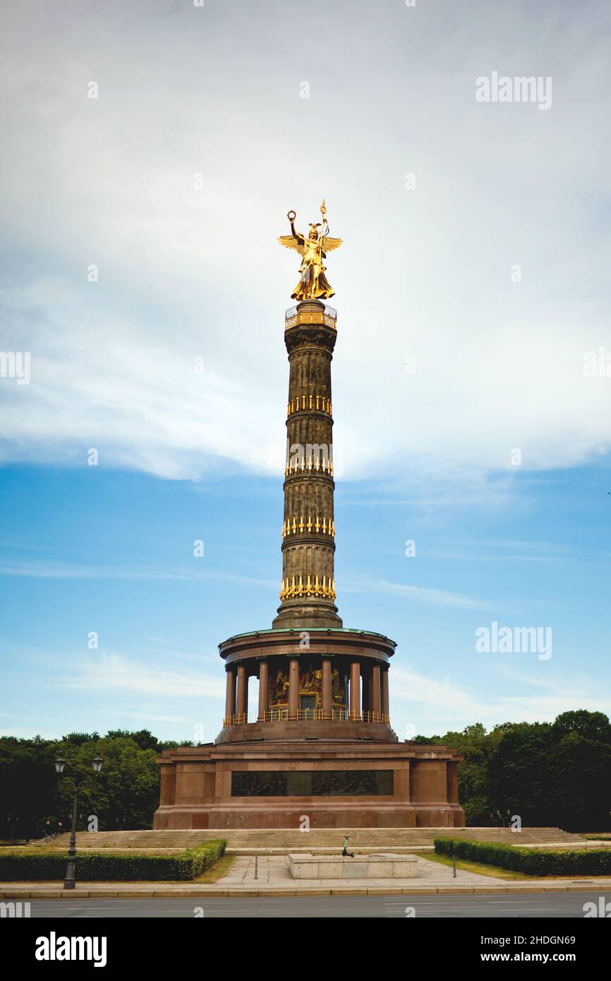 berlin, victory column, victory columns Stock Photo