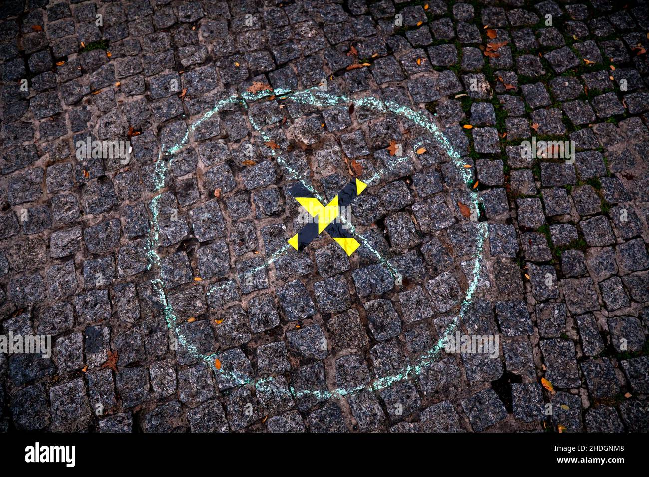 marker, paving stone, markers, paving stones Stock Photo - Alamy