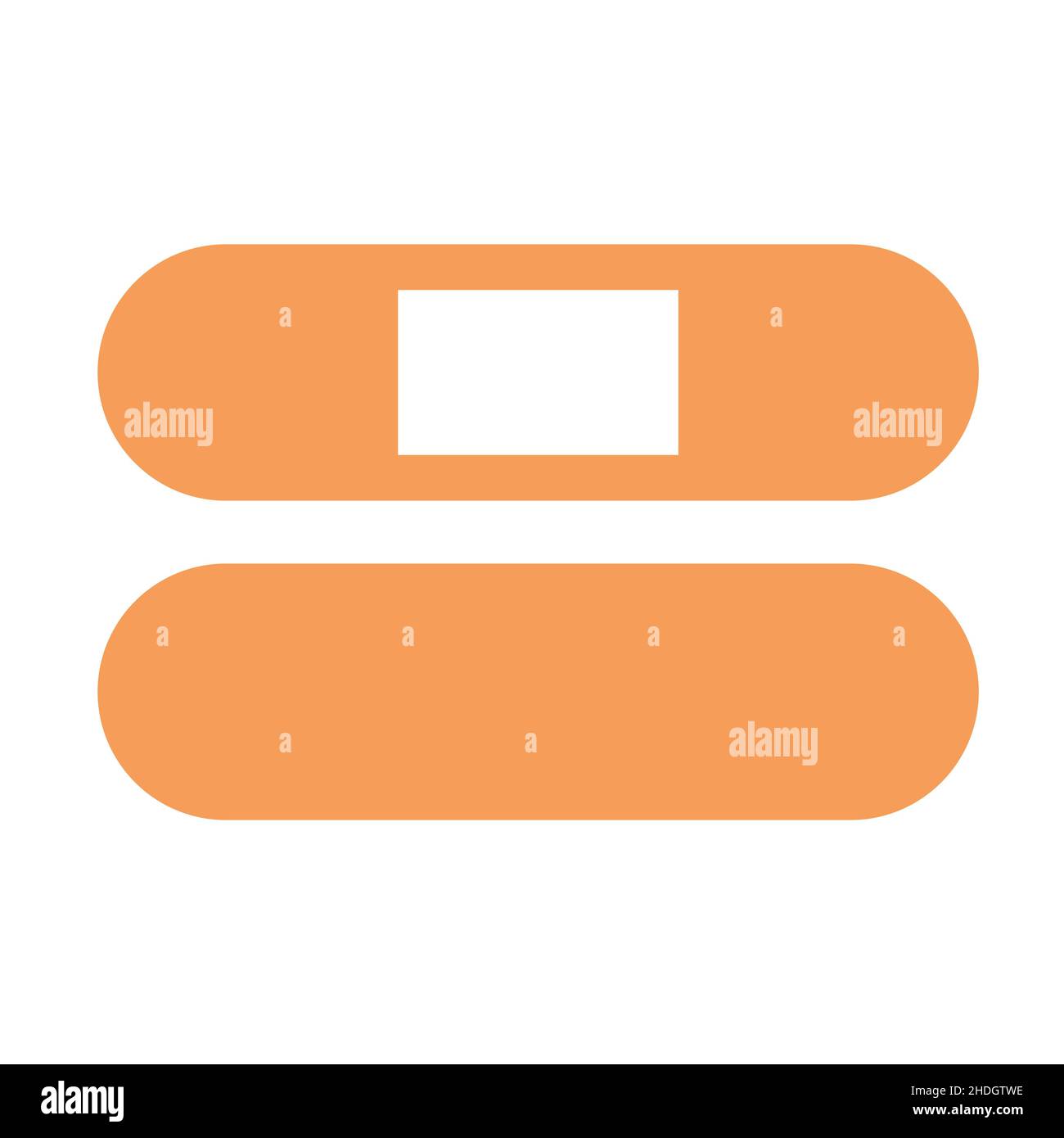 Medical patch plaster graphic icon of bandage Stock Vector