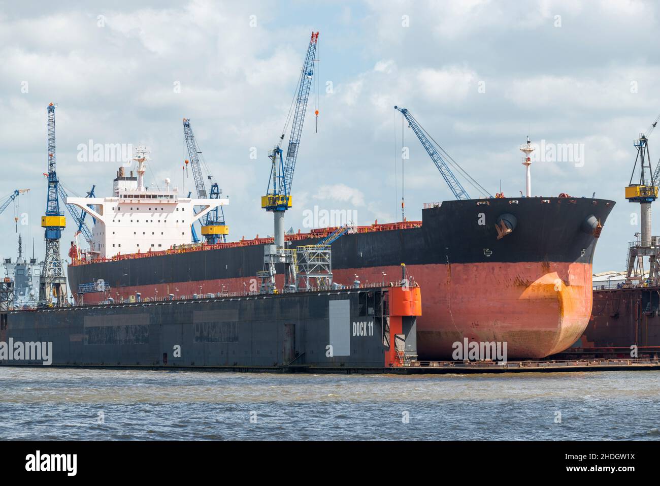 ship, dry dock, floating dock, ships, dry docks, floating docks Stock