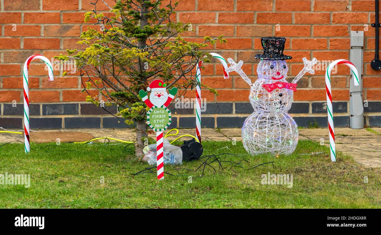 Christmas garden decorations 2021 Stock Photo Alamy