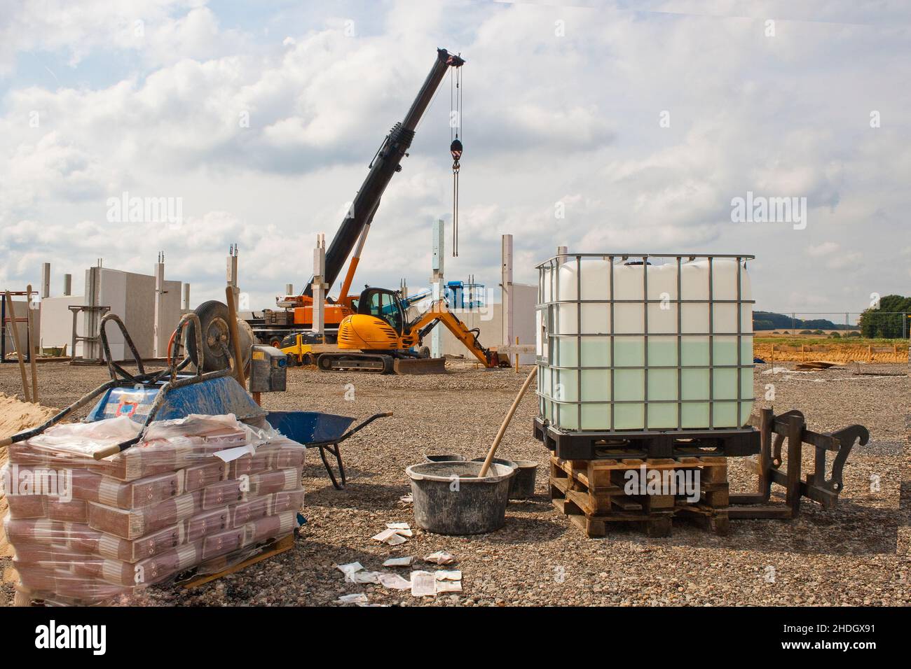 construction site, construction material, construction sites, site, sites, construction materials Stock Photo