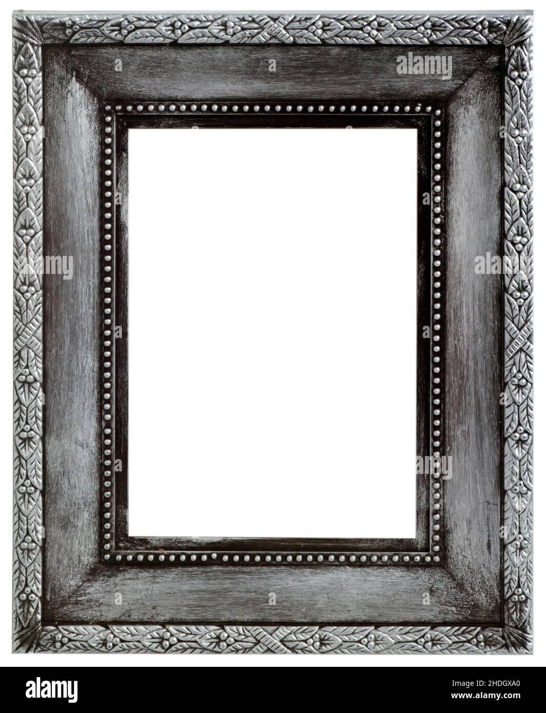 antique, picture frame, silver-plated, ancient, antiques, picture frames, silver-plateds Stock Photo