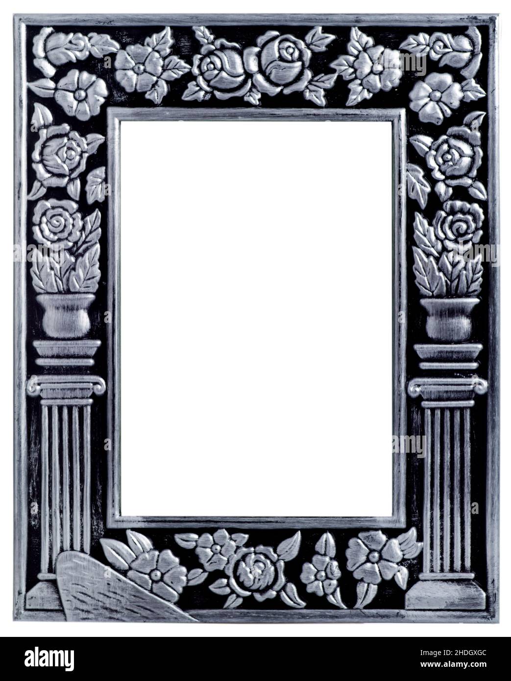 floral, picture frame, florals, picture frames Stock Photo