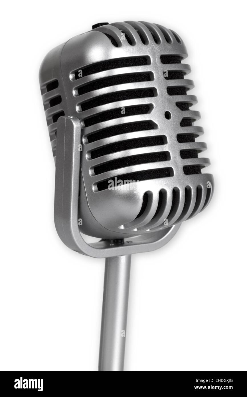 retro, microphone, old fashioned, retro style, microphones Stock Photo