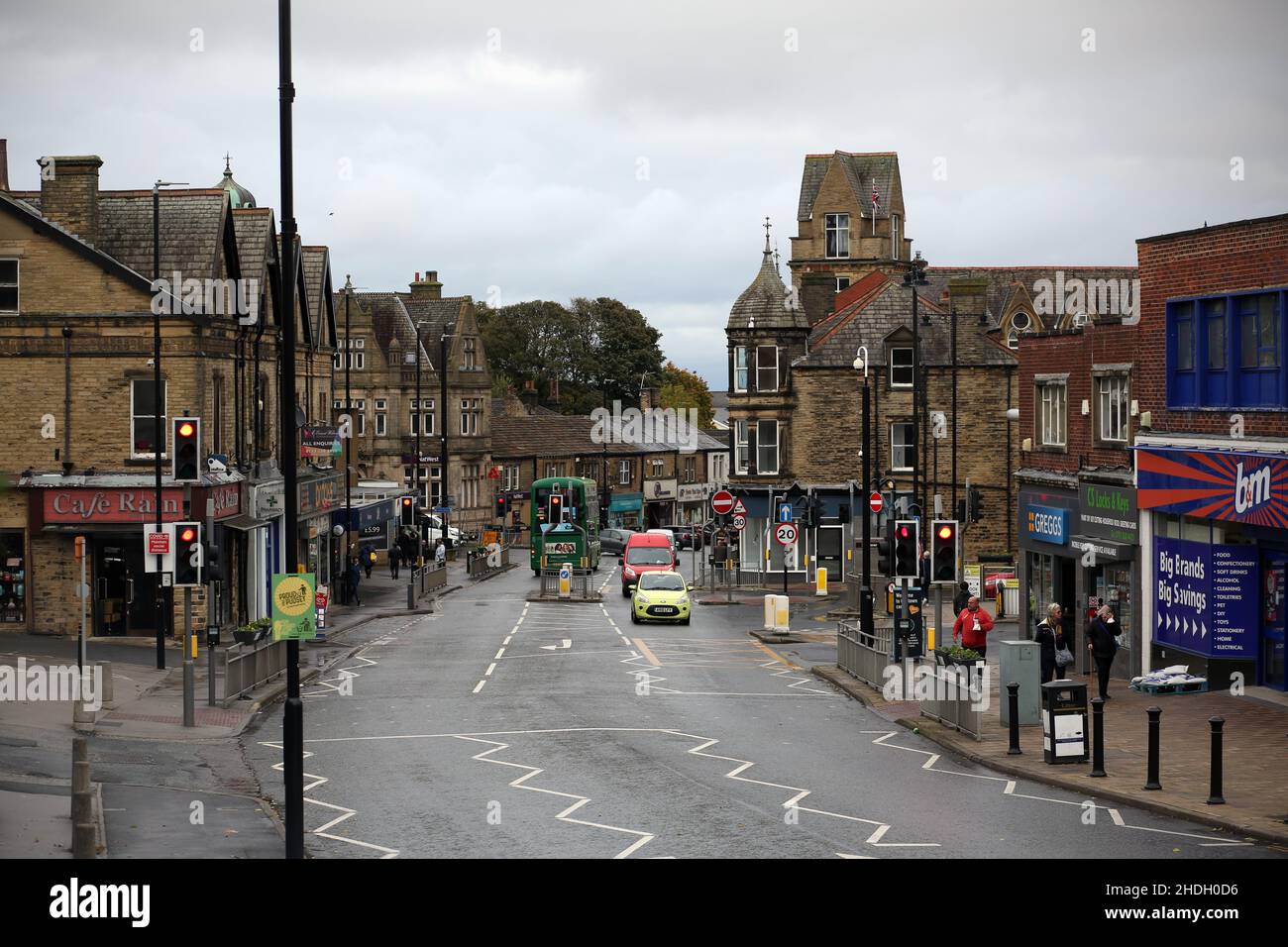 The Market town of Pudsey in West Yorkshire,England. Pudsey is located half way between Bradford city centre and Leeds city centre. Stock Photo