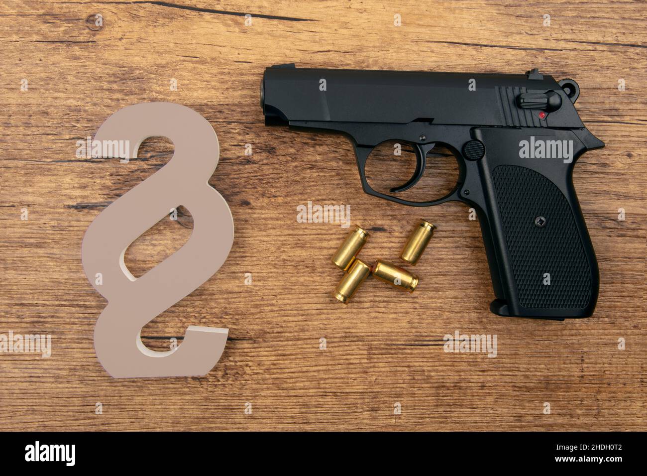 handgun, weapons law, section sign, handguns, section signs Stock Photo Alamy