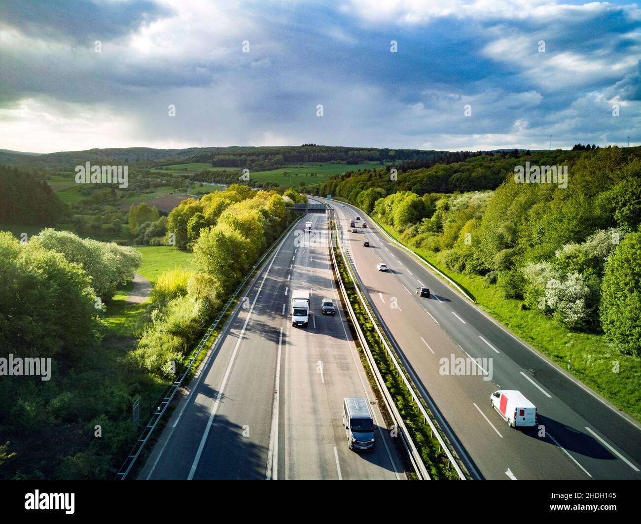 highway, road traffic, infrastructure, highways, motorway, motorways, roads, street, streets, infrastructures Stock Photo