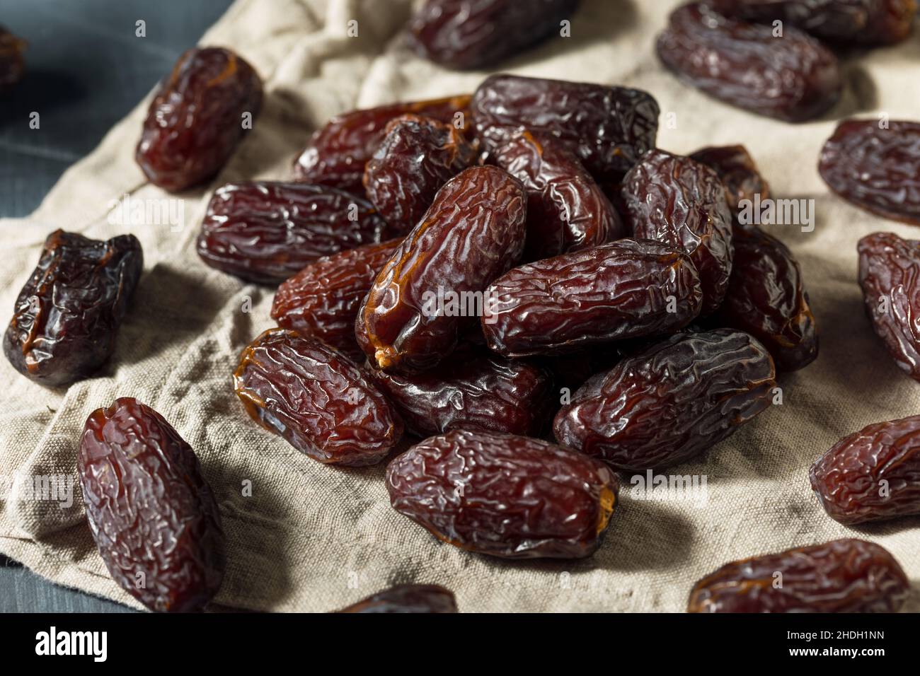 Organic Raw Dry Dates in a Pile Stock Photo Alamy