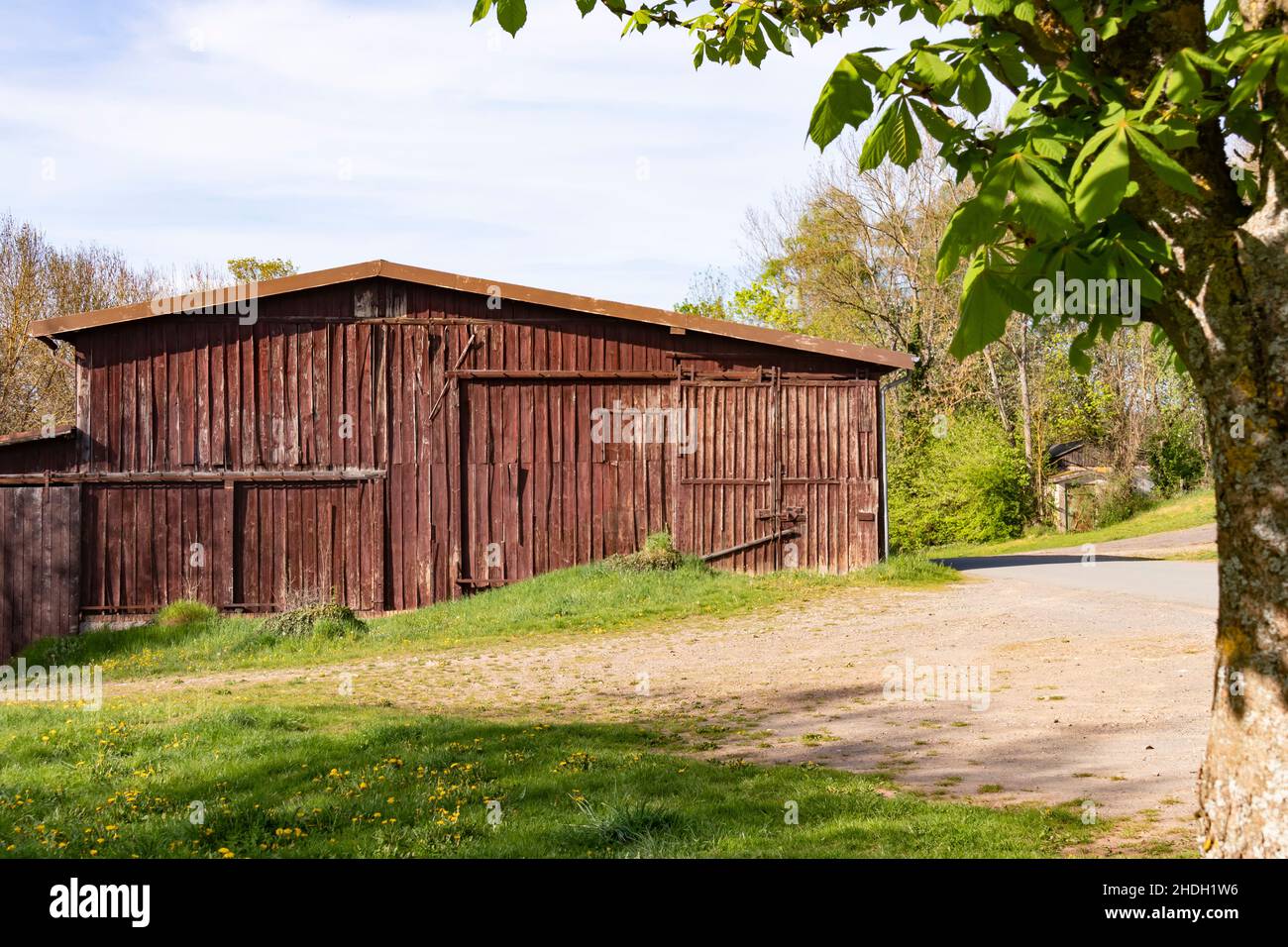 warehouse, barn, wood barn, warehouses, barns, wood barns Stock Photo