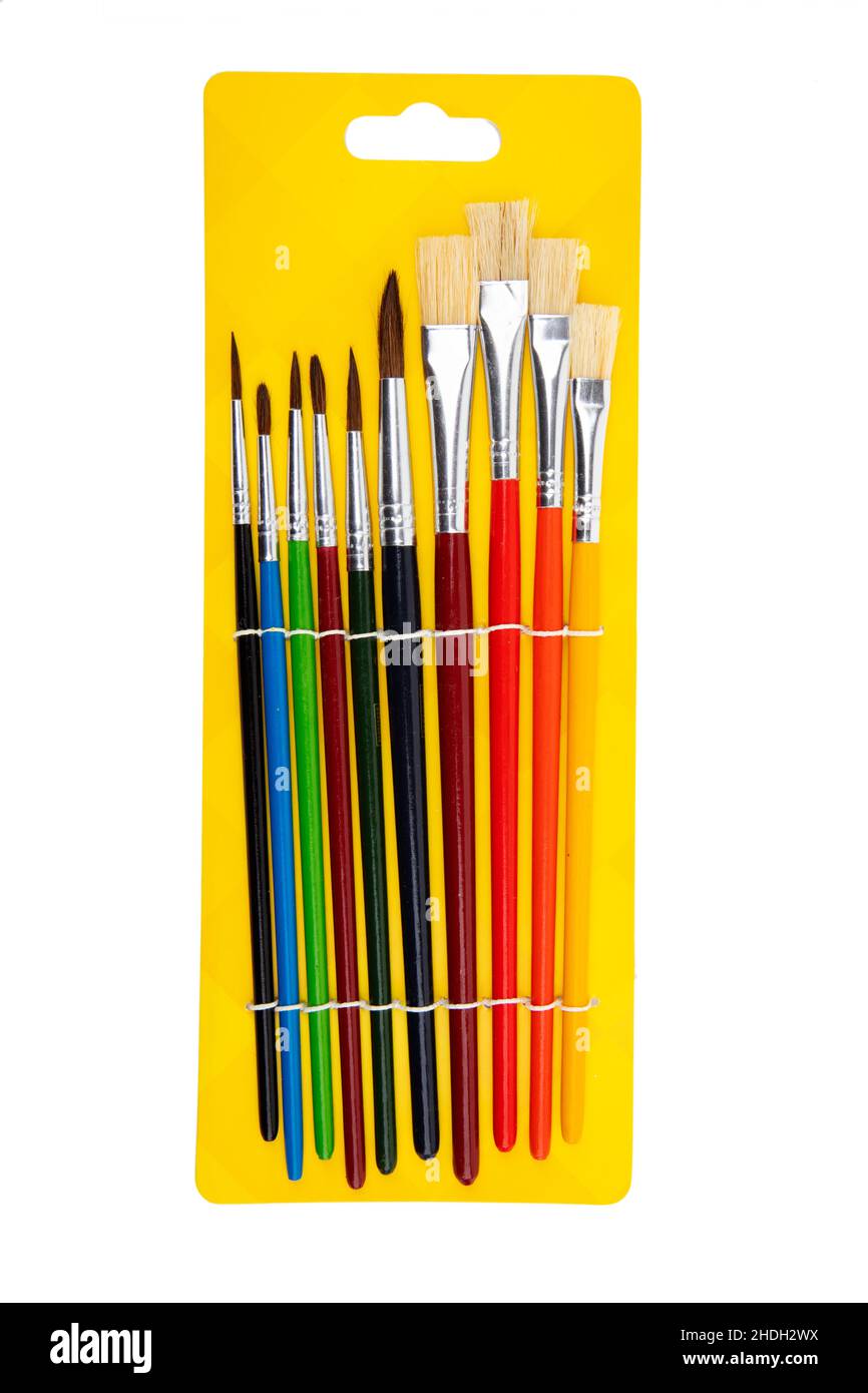 Poantbrush Paintbrush set hi-res stock photography and images - Alamy