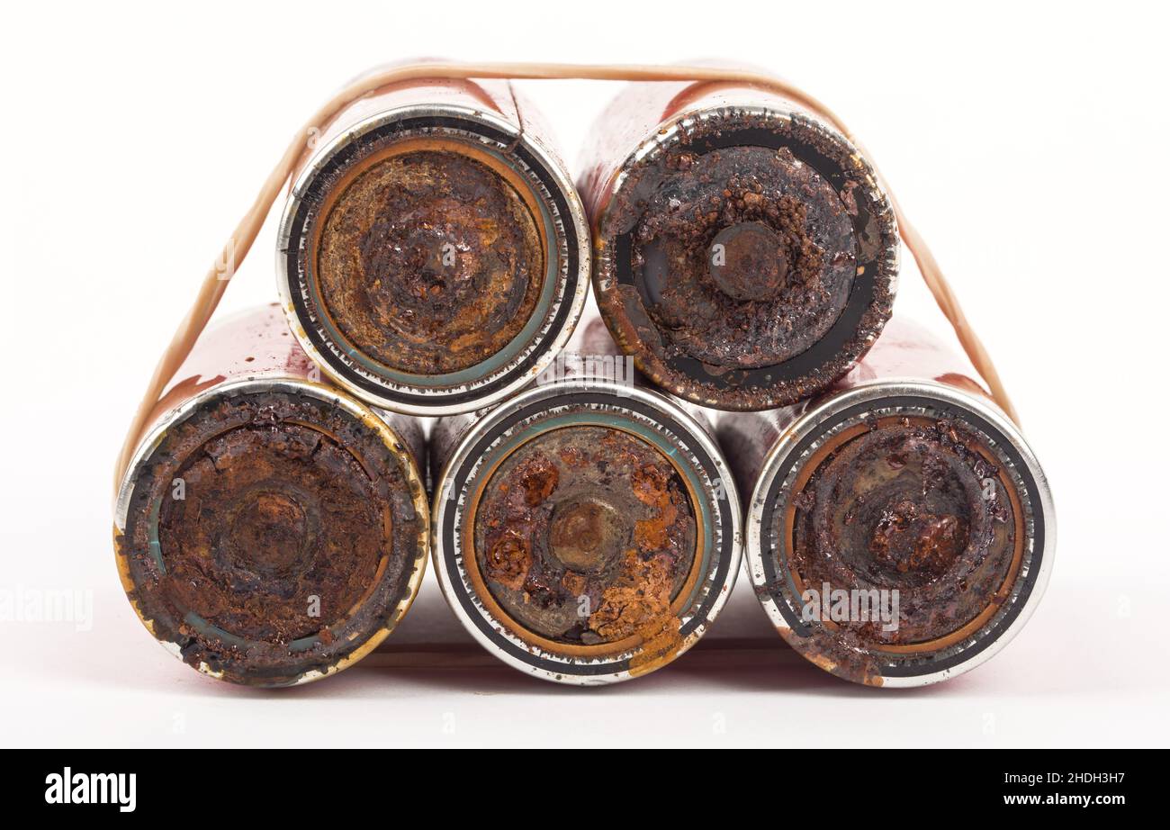 rust, battery, oxidized, rusted, rusty, batteries, oxidizeds Stock