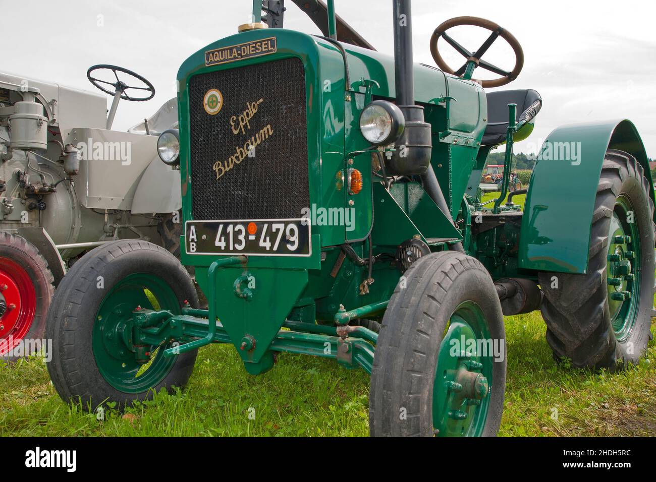 tractor, historical vehicle, tractors, historic vehicles Stock Photo