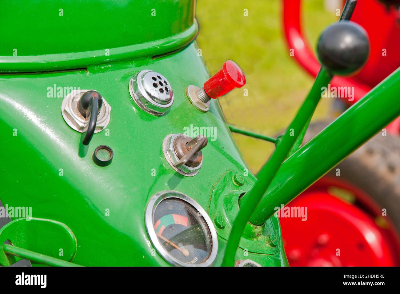 tractor, historical vehicle, tractors, historic vehicles Stock Photo