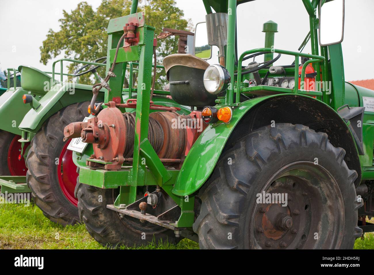 tractor, historical vehicle, tractors, historic vehicles Stock Photo
