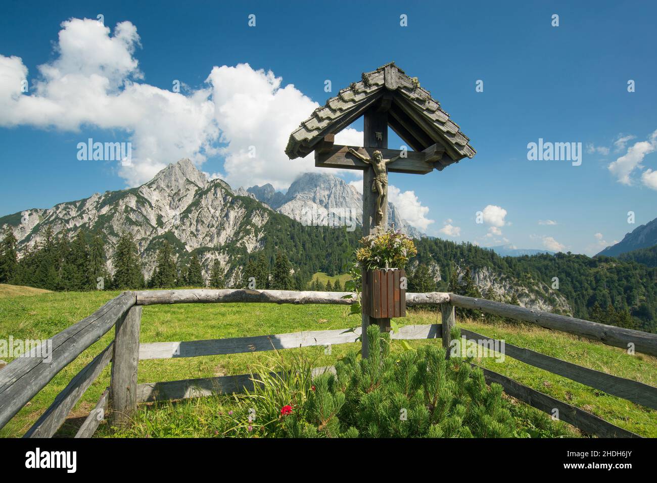 cross, salzburg country, litzlalm, crosses Stock Photo