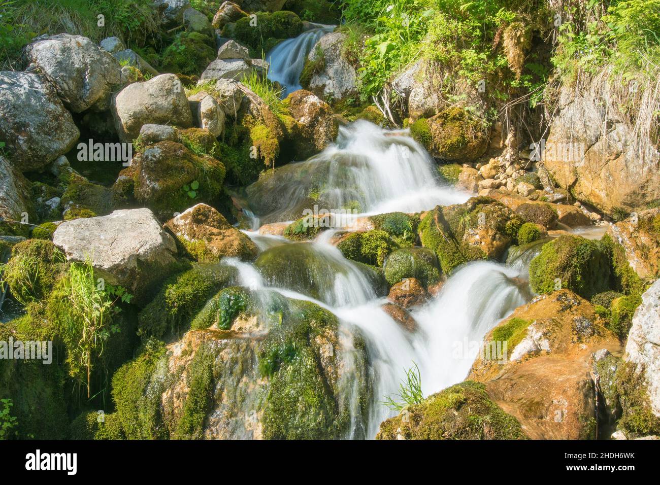 waterfall, torrent, cascade, waterfalls, torrents Stock Photo