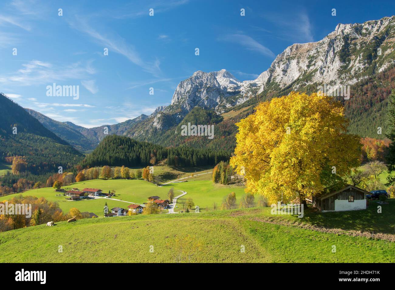 european alps, ramsau, berchtesgadener land, reiteralpe, ramsaus, berchtesgadener lands, reiteralpes Stock Photo
