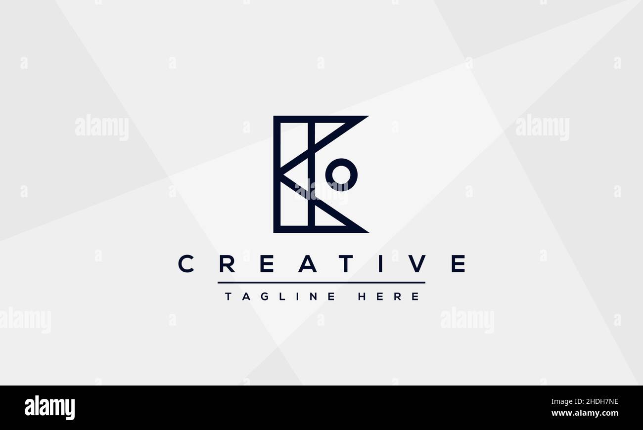 Modern unique creative letter E logo design, Minimalist E initial based ...