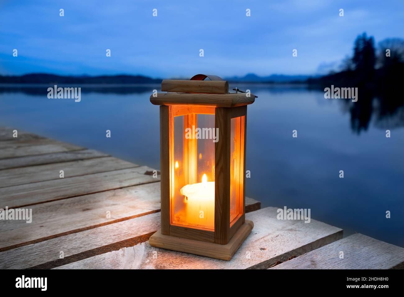 lantern, candle, blue hour, lanterns, candles, blue hours Stock Photo Alamy
