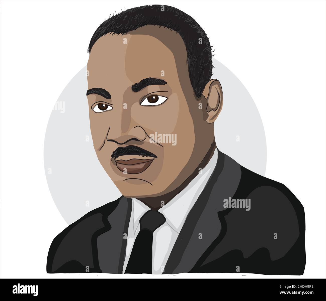 Martin Luther King Vector Illustration Stock Vector Image & Art - Alamy