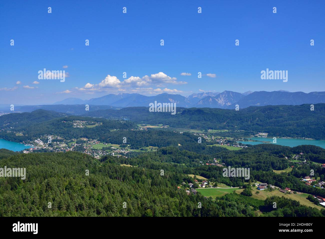 european alps, lake, wörthersee, lakes, wörthersees Stock Photo