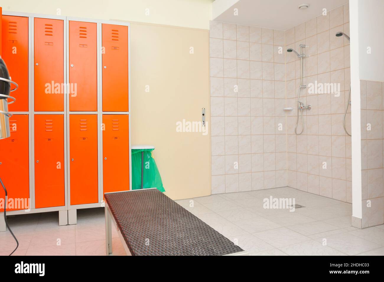 gym, changing room, fitness club, fitness clubs, gyms, changing rooms, dressing room, dressing rooms, fitting rooms Stock Photo