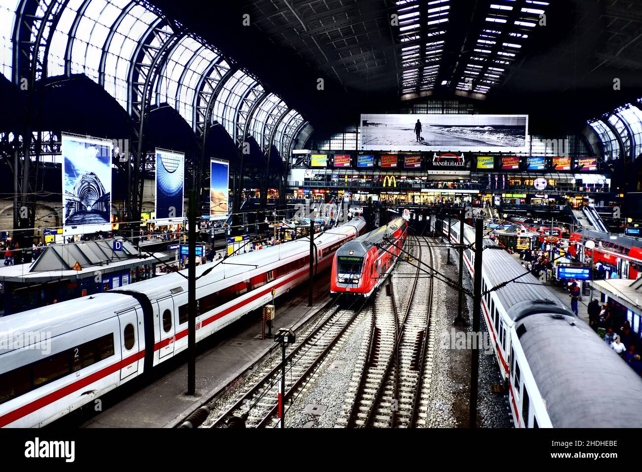 hamburg, main station, main stations Stock Photo Alamy