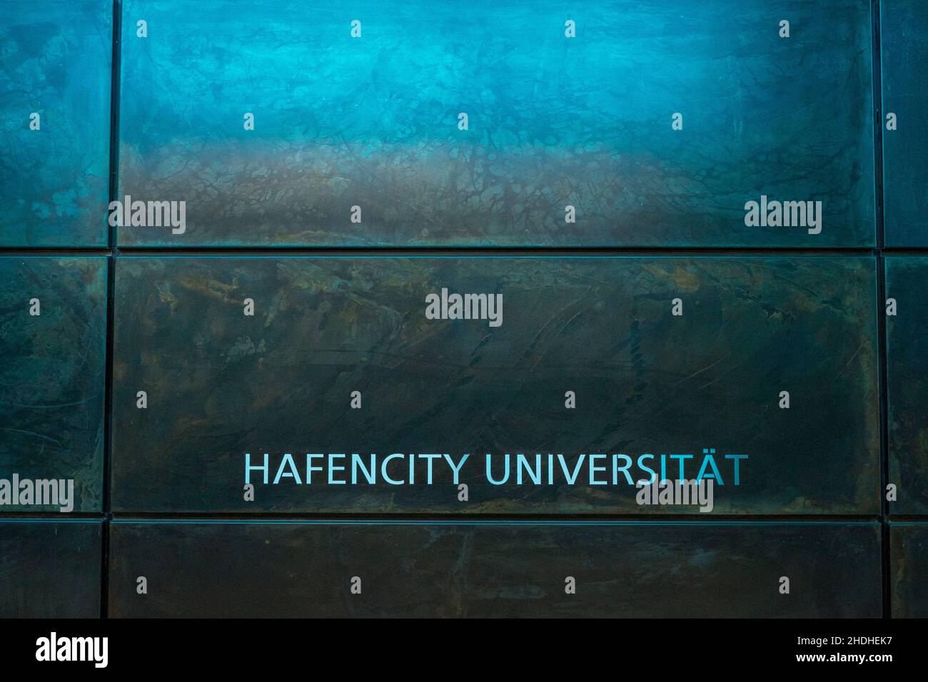 typography, university, harbor city, typographies, universities, hafencities Stock Photo