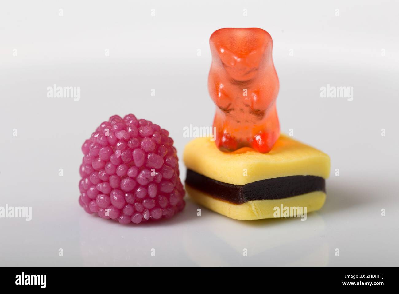 gum drop, gummy bear, licorice, gum drops, gummy bears, licorices Stock Photo