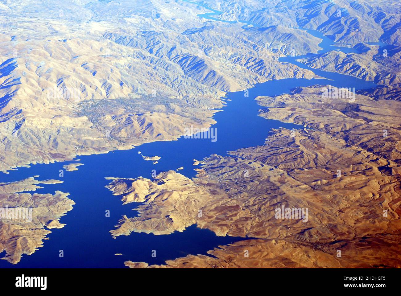 mountain range, aerial view, river, mountain ranges, aerial photographs