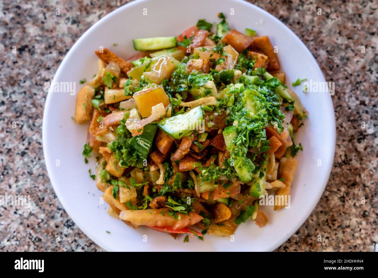 A Traditional Jordanian Salad Dish, Aqaba, Aqaba Governorate, Jordan