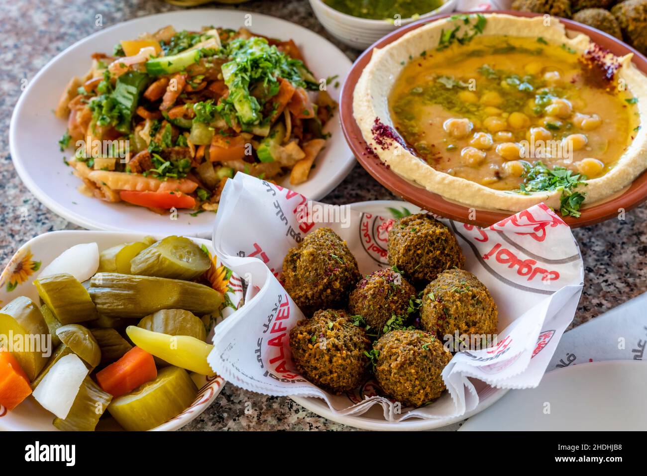 Traditional Jordanian/Arabic Food Dishes, Aqaba, Aqaba Governorate, Jordan Stock Photo Alamy