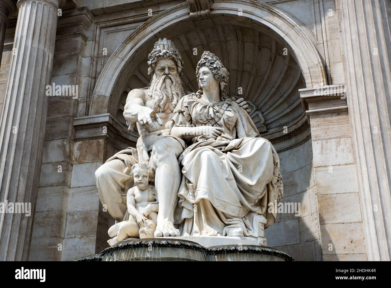 hofburg, fountain figurine, hofburgs, fountain figurines Stock Photo